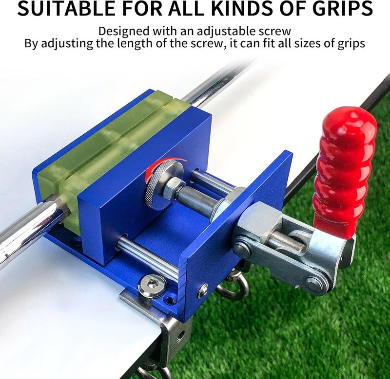 Crestgolf Golf Repair Kit Drill-Free & Drill Installation for Regripping Golf Clubs, Inlcudes 13PCS Grip Tapes, Hook Knife, Solvent, Grip Tape Remover and Aluminum Vise Clamp for Home or Workshop - Image 4